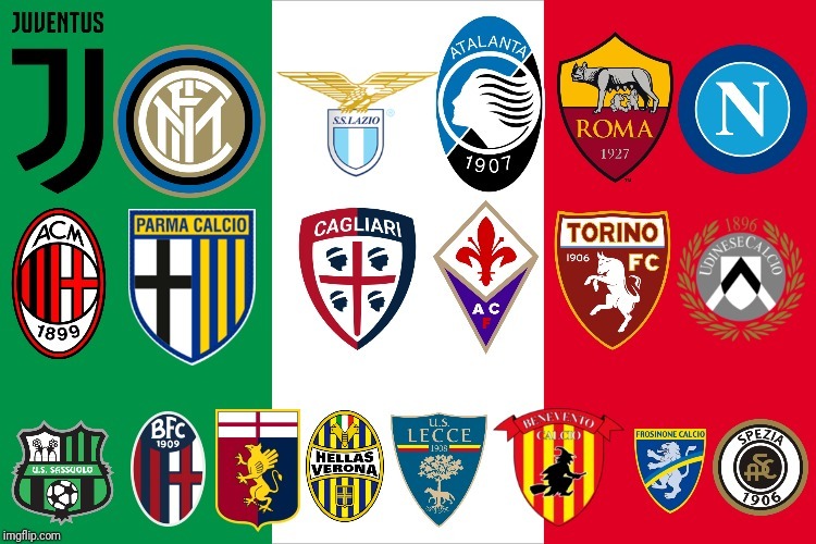 Bảng xếp hạng bóng đá Serie A với các đội bóng giầu thành tích